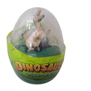 Dinosaur Pull Back Toy Car in Egg Container Dimetrodon Style Figure